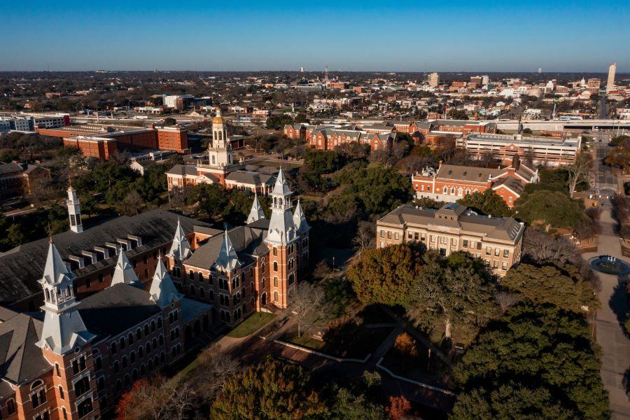 Baylor campus - arial view